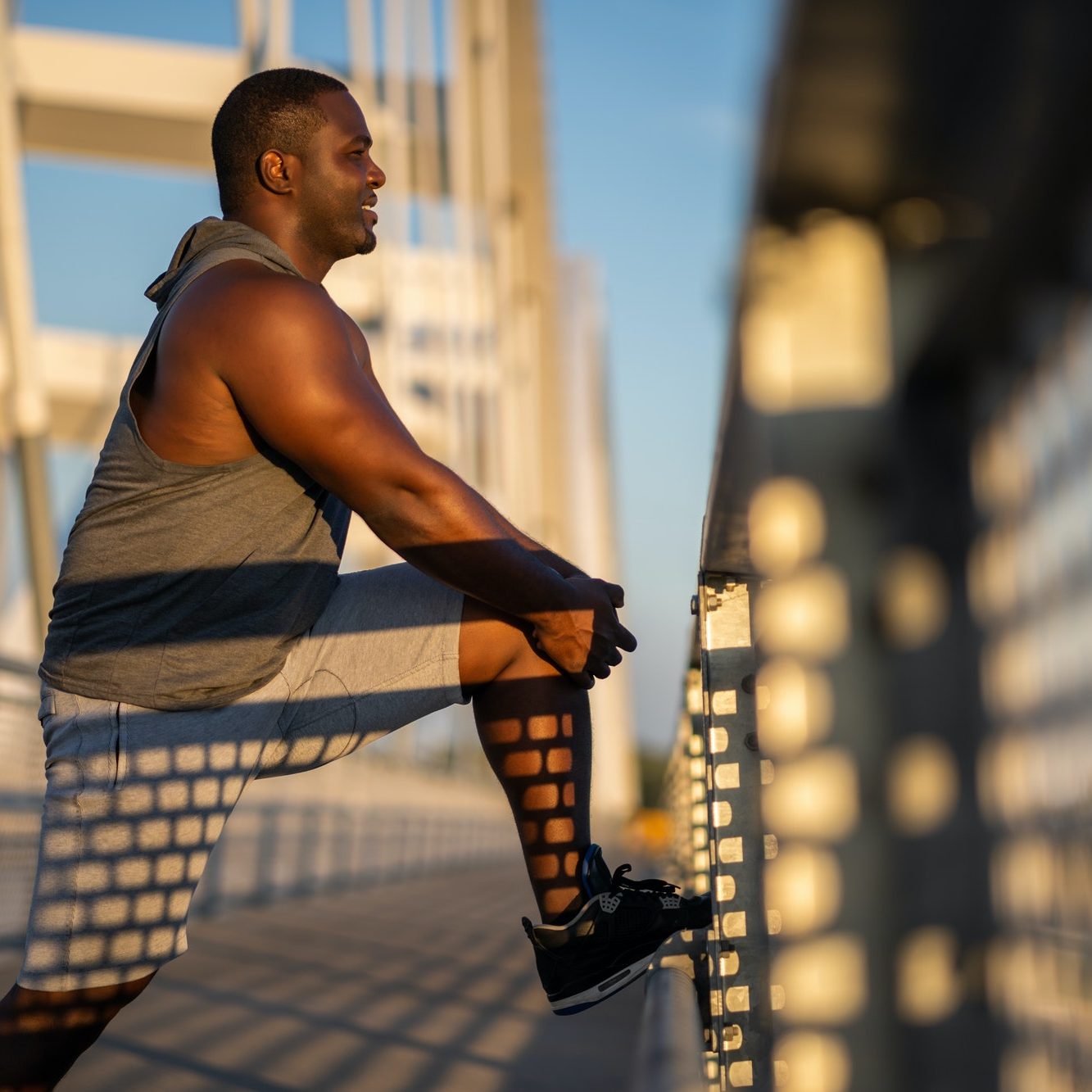 Man exercising outdoor